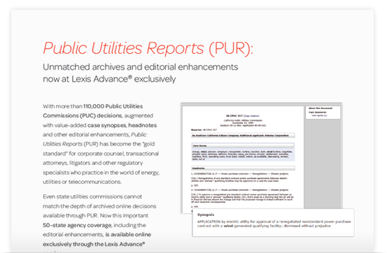 /Public Utilities Reports (PUR)