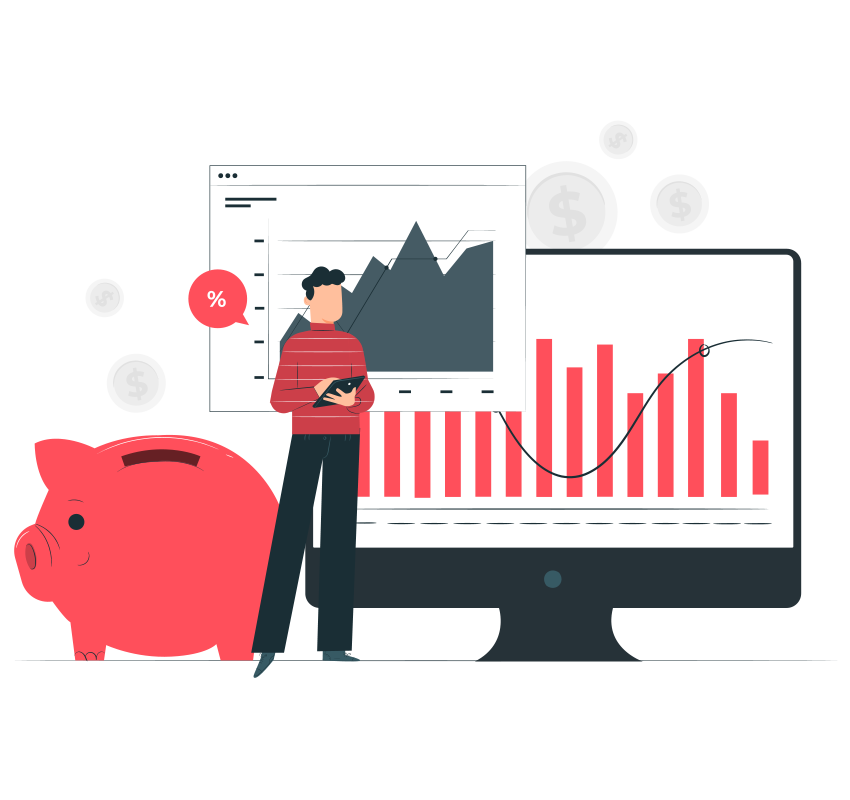 A risk management professional using data to better understand a third-party company’s financial health A risk management professional using data to better understand a third-party company’s financial health