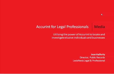 Accurint® for Legal Professionals – Fast, reliable locator search