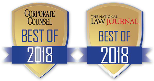 Gold, The National Law Journal 2018 Readers' Poll Gold, The National Law Journal 2018 Readers' Poll