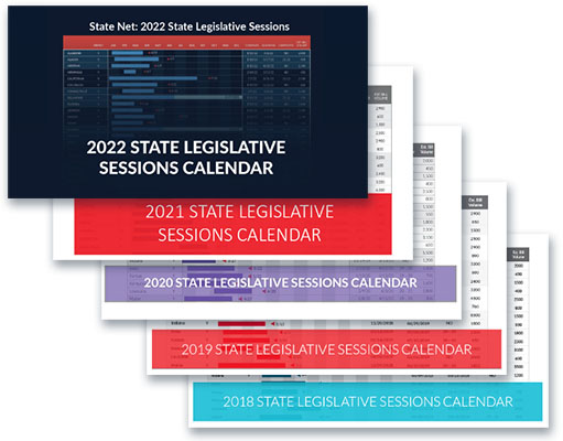 2022 Legislative Sessions Calendar | State Net® | Lexisnexis