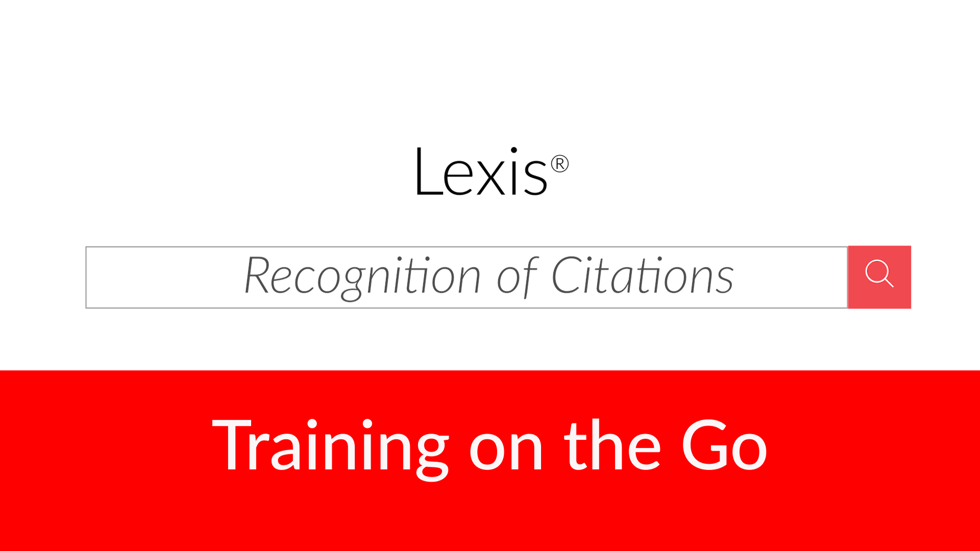Recognition of Citations on Lexis<sup>&reg;</sup>