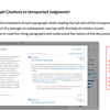 Paragraph Citations in Unreported Judgments