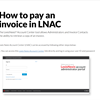 How to pay an invoice in LNAC