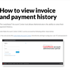 How to view invoice and payment history in LNAC