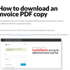 How to download an invoice in LNAC