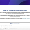 Lexis+ AI™︎ Canada Law School Faculty Guide