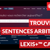 Trouver des Sentences Arbitrales sur Lexis+ Canada